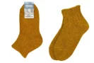 Short wool socks chantarelle yellow new product photo