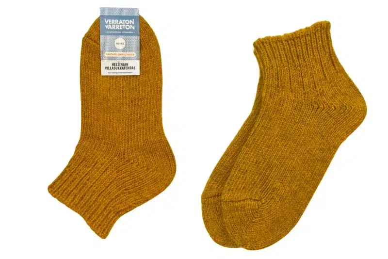 Short wool socks chantarelle yellow new product photo Short wool socks chantarelle yellow new product photo