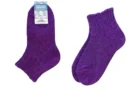 Short wool socks violet new product photo