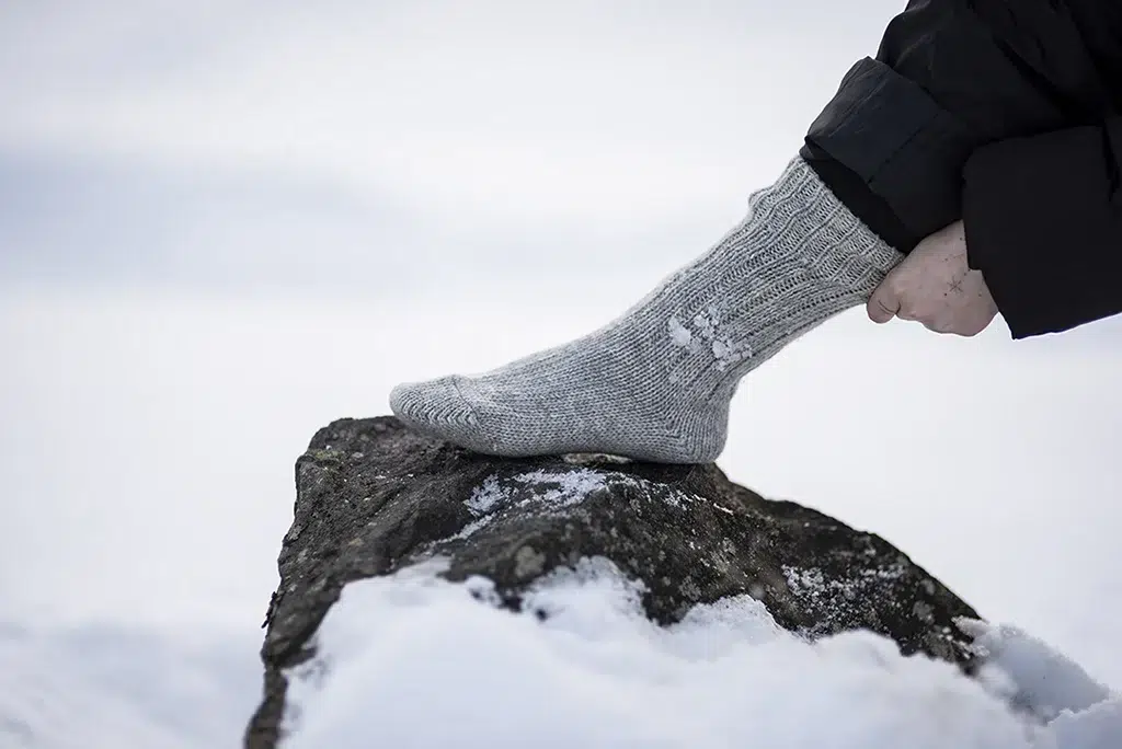 Warm wool socks