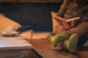 Wool socks lime green